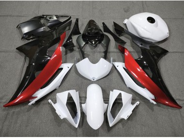 Custom Red Black and White 08-16 R6 Fairings